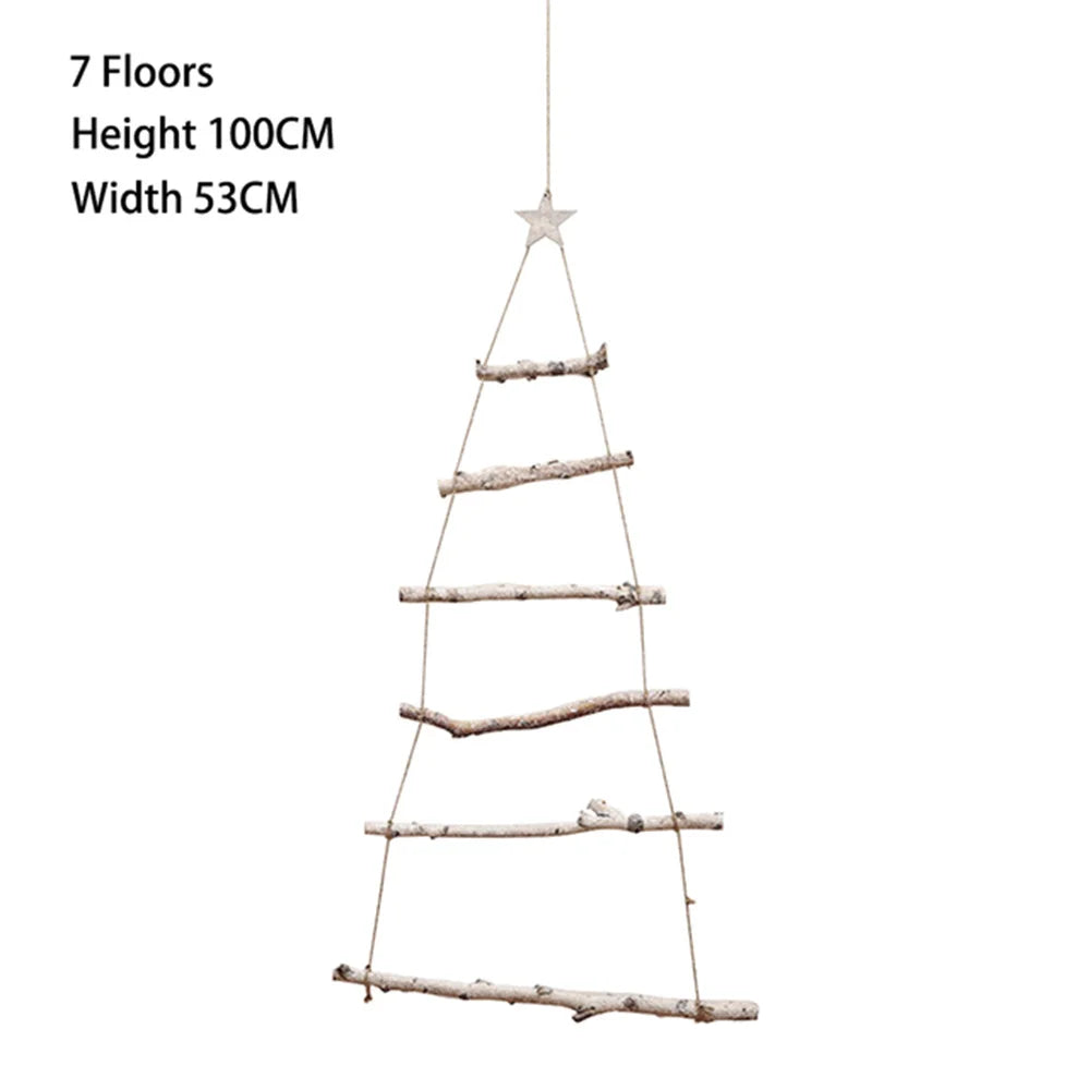 Christmas Nature Wood Branches Hanging Ornaments