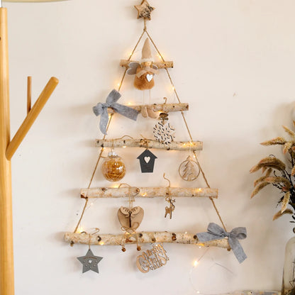 Christmas Nature Wood Branches Hanging Ornaments