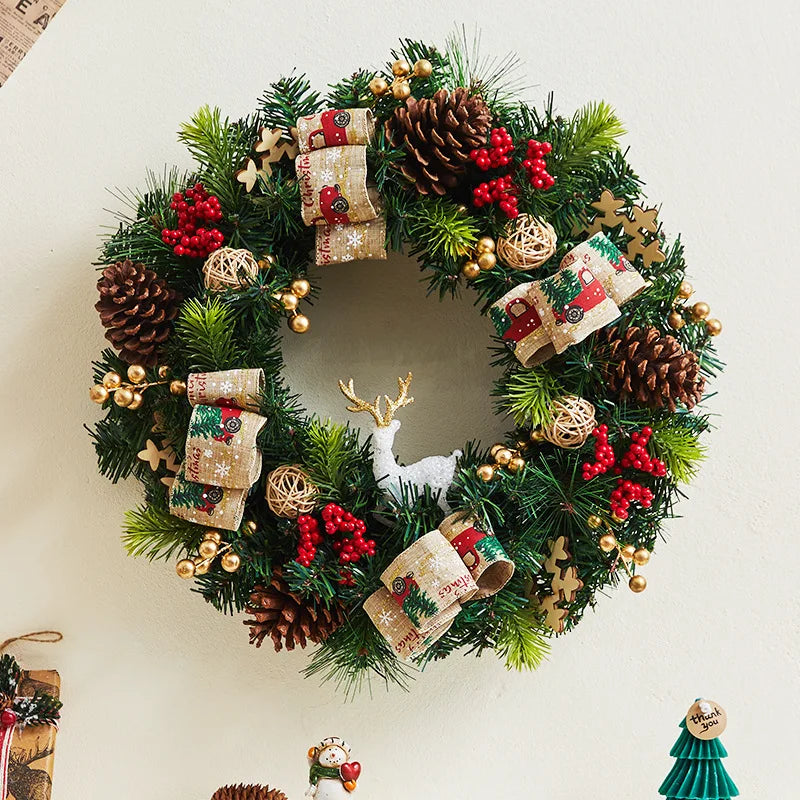 Christmas wreath decoration
