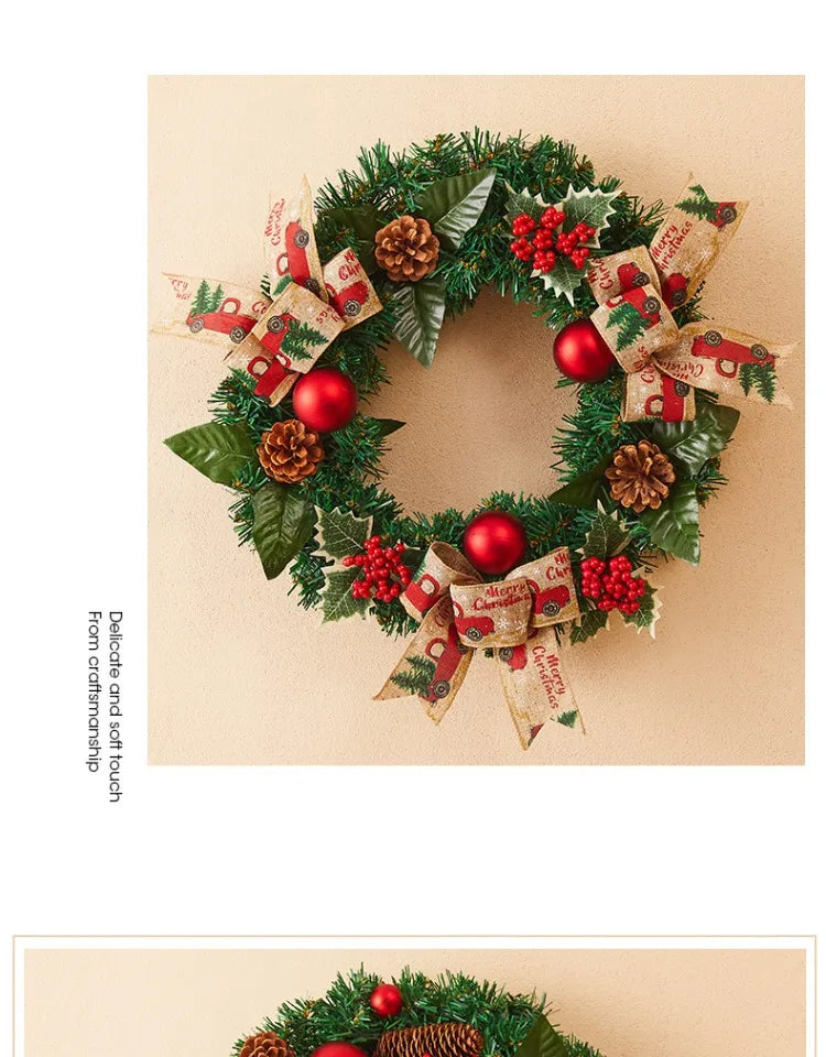 Christmas Decorations Creative Wreath Ornaments Scenic