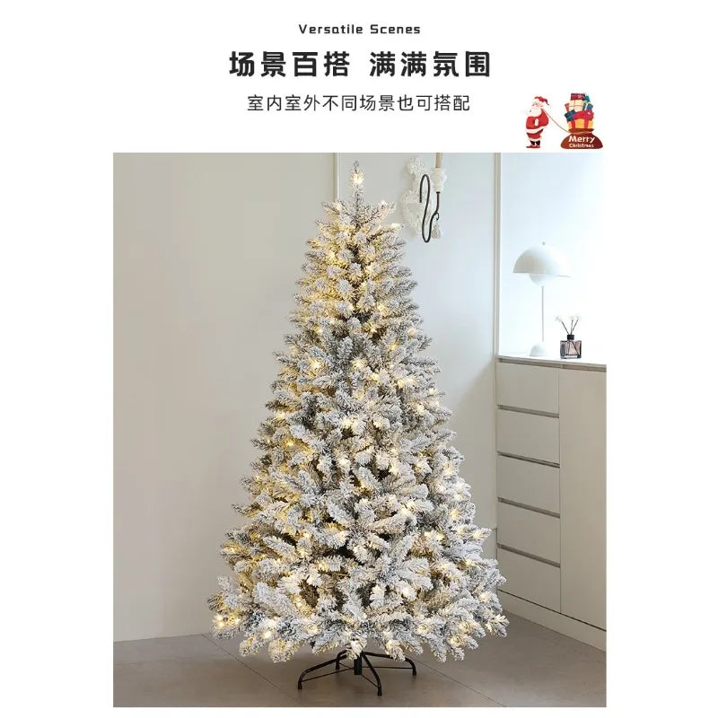 Indoor Entrance Snow-embedded Plush Christmas Tree Ornament
