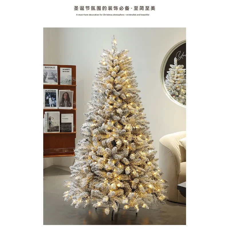 Indoor Entrance Snow-embedded Plush Christmas Tree Ornament