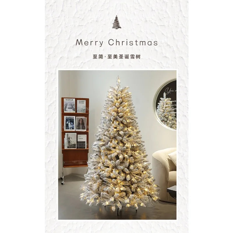 Indoor Entrance Snow-embedded Plush Christmas Tree Ornament