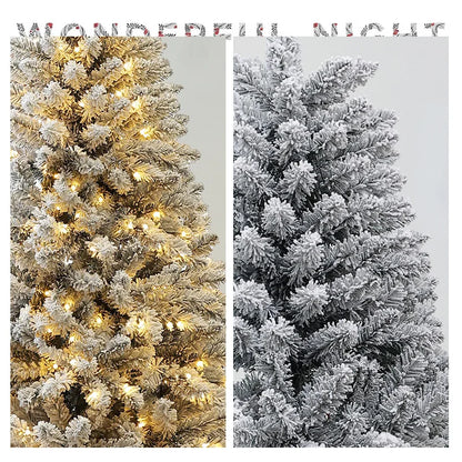 Indoor Entrance Snow-embedded Plush Christmas Tree Ornament