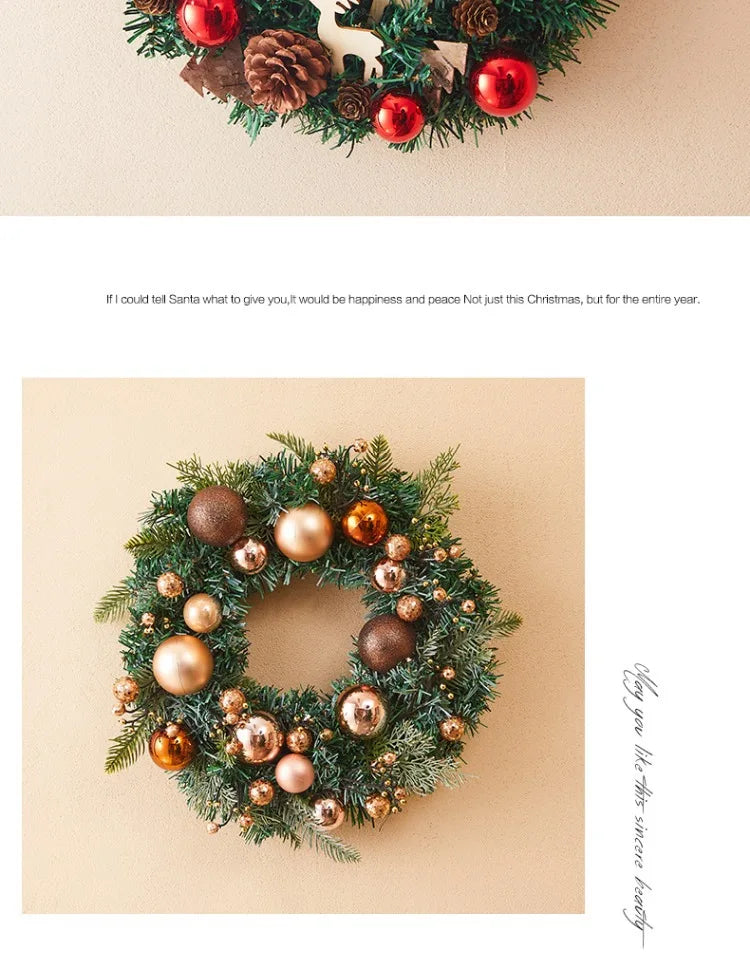Christmas Decorations Creative Wreath Ornaments Scenic