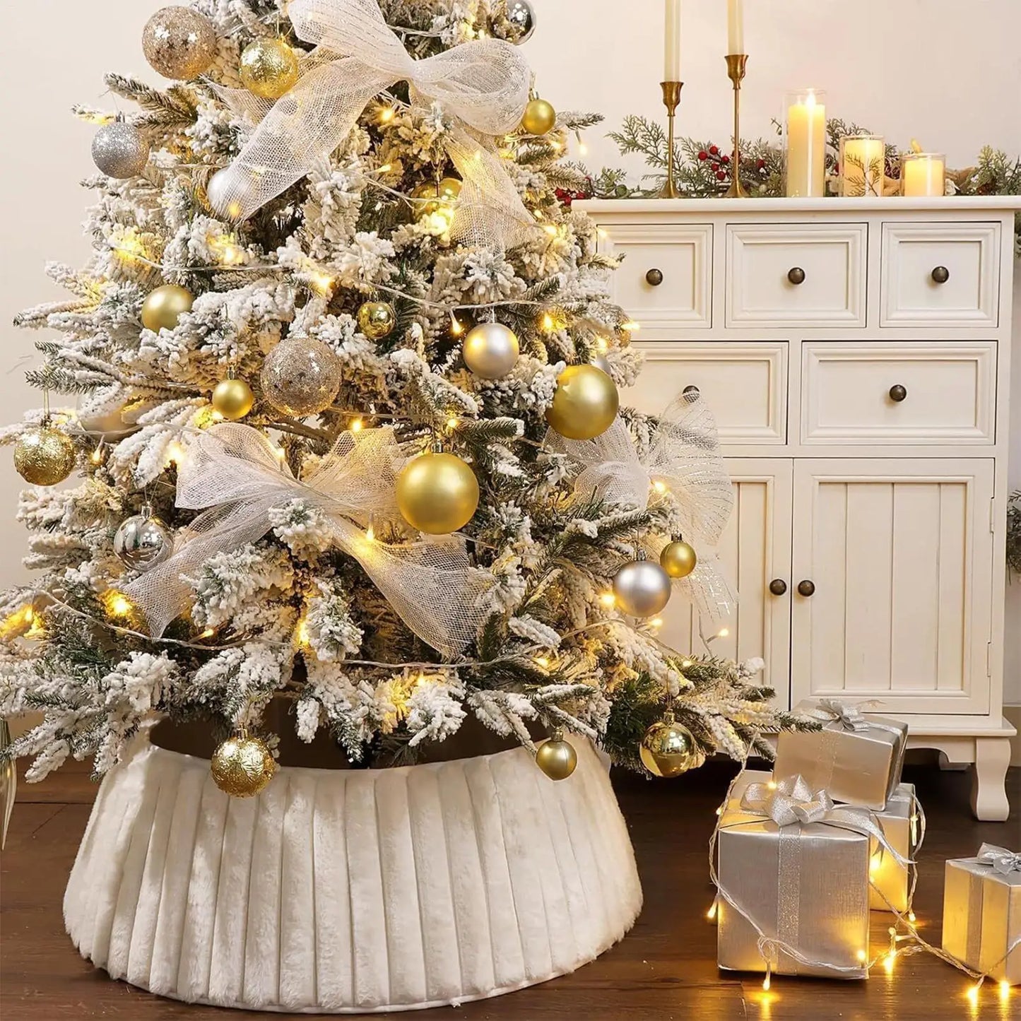 Rustic Christmas Tree Collar