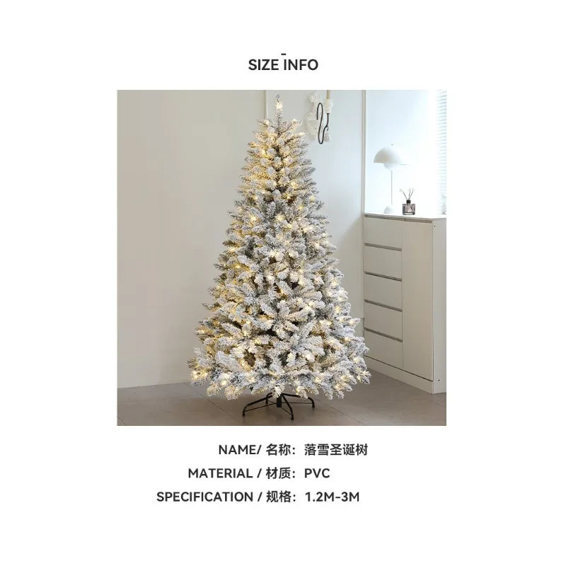 Indoor Entrance Snow-embedded Plush Christmas Tree Ornament