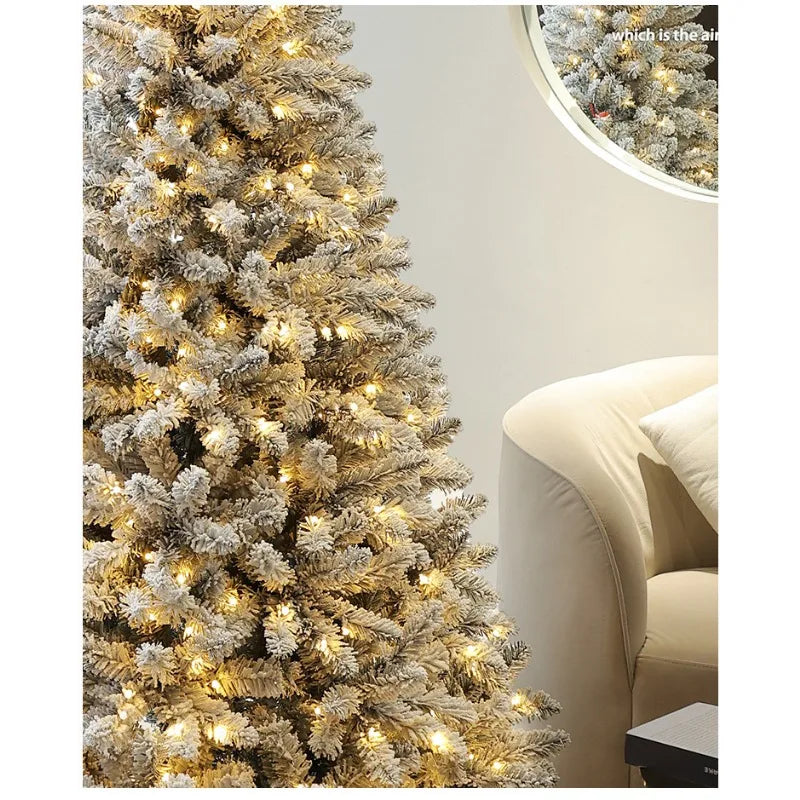 Indoor Entrance Snow-embedded Plush Christmas Tree Ornament