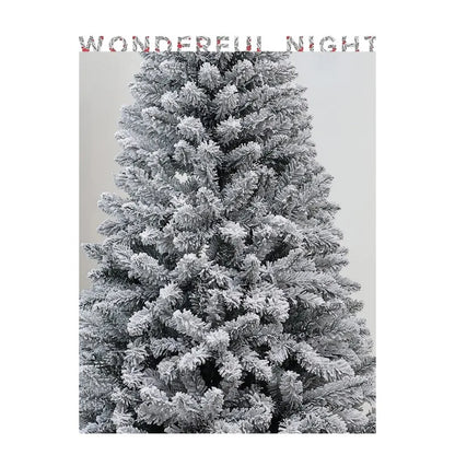 Indoor Entrance Snow-embedded Plush Christmas Tree Ornament