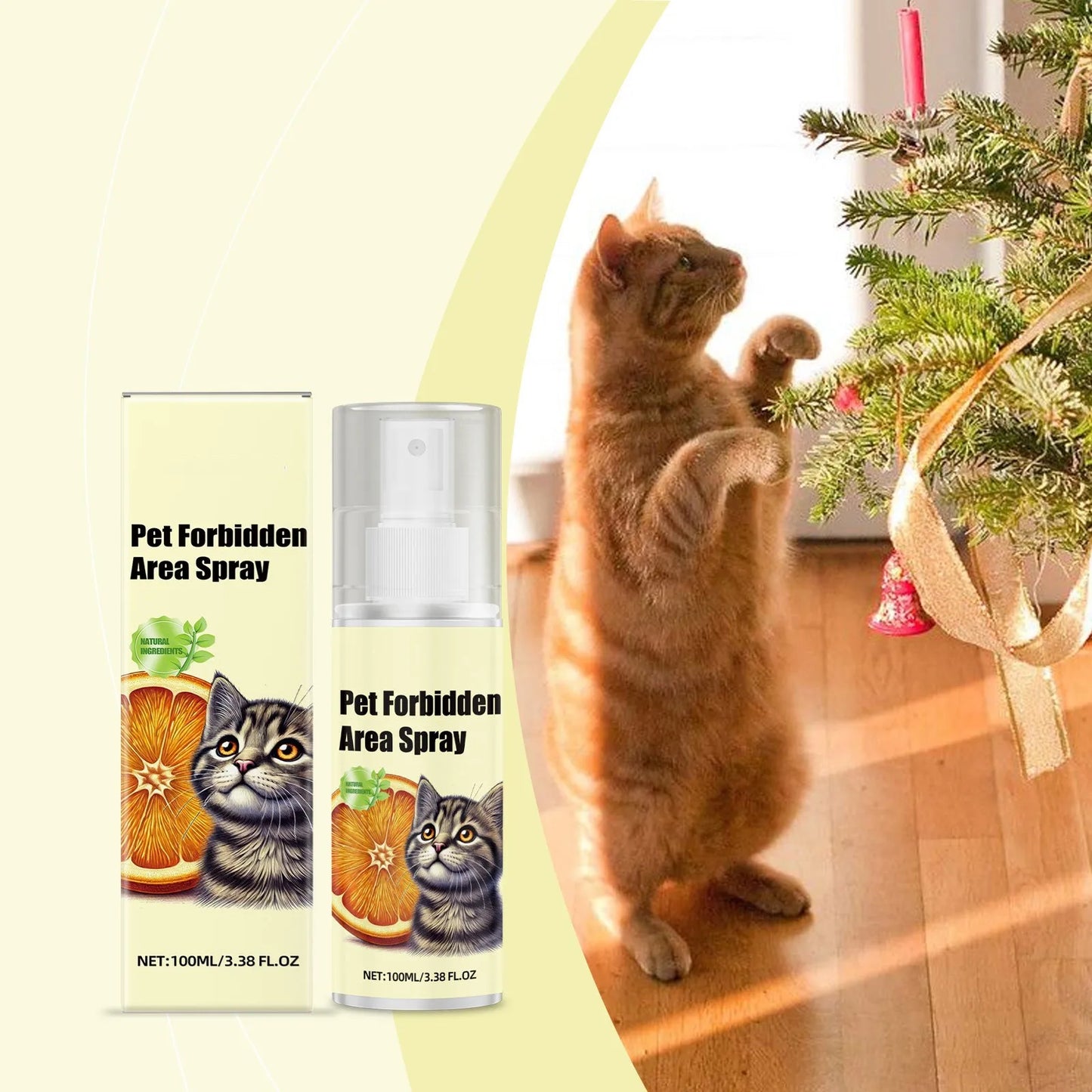 100ML Cat Deterrent Spray, Cat Spray Anti-Scratch