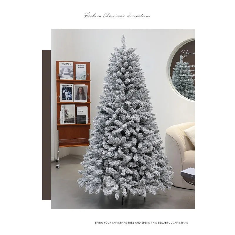 Indoor Entrance Snow-embedded Plush Christmas Tree Ornament